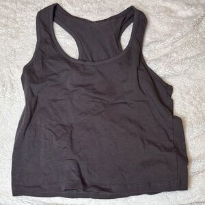 Gray Racerback Tank Top
